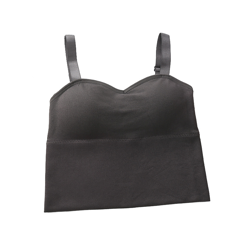 Picture of Popular Korean Style Adjustable Shoulder Strap Beauty Back Vest Wrap Chest Anti-walking Sports Leisure All-match Outer Wear Base Underwear