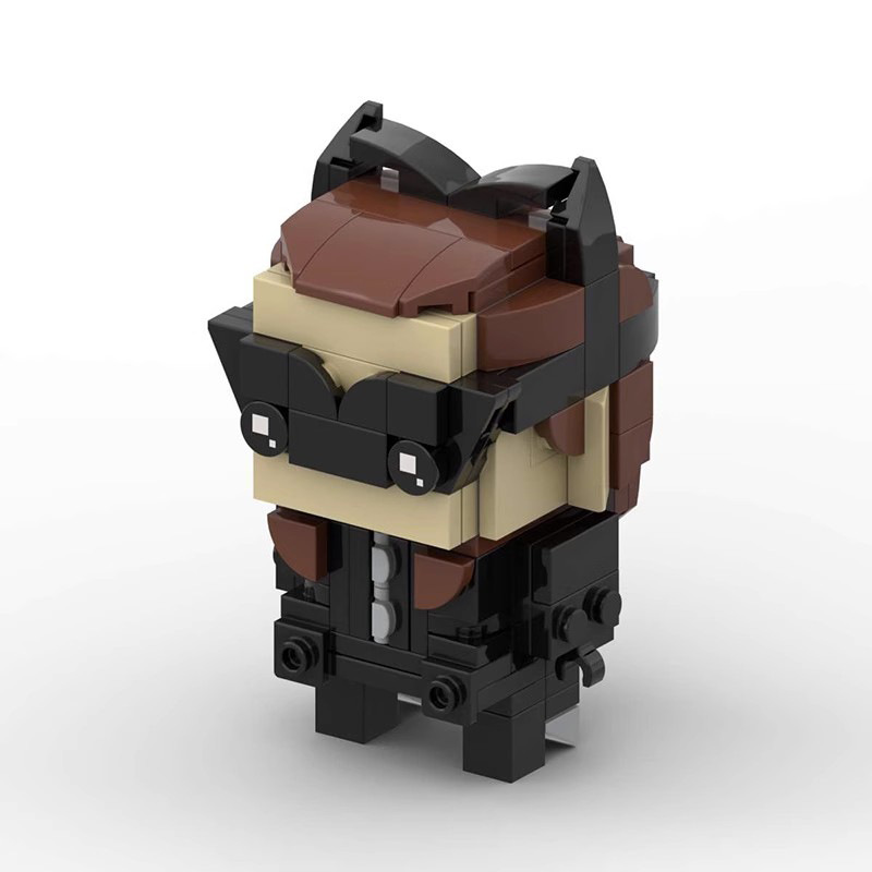 Picture of Domestic Building blocks MOC compatible with Lego cat girl square head small particles assembled toy brick birthday gift