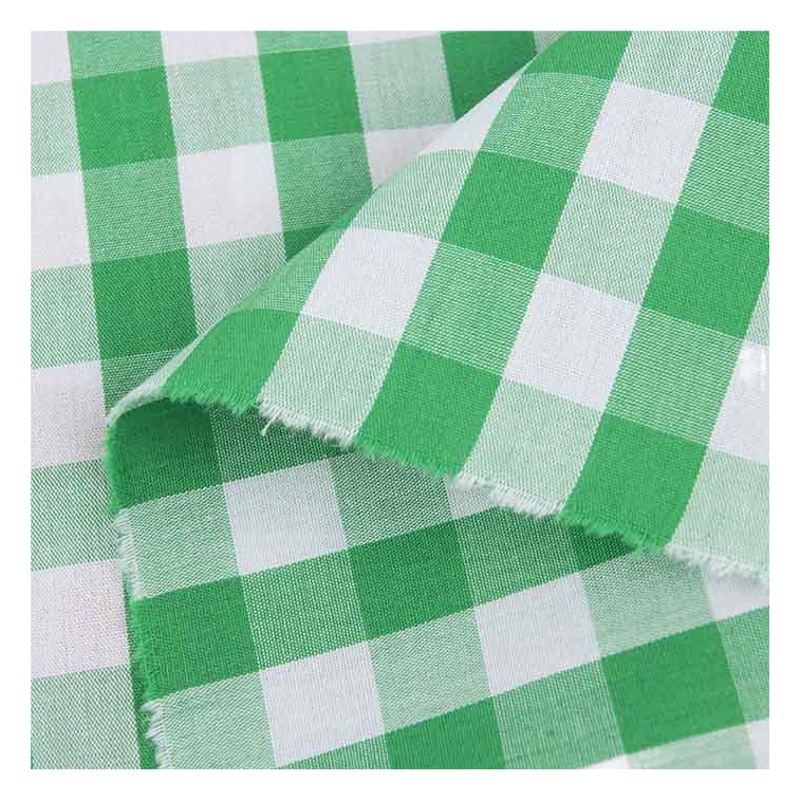 Pure Cotton 50-Count High-Density Chaoyang Plaid Women's and Children's Clothing Shirt Material Manufacturer Spring and Summer Cotton Plaid Material Yarn-Dyed