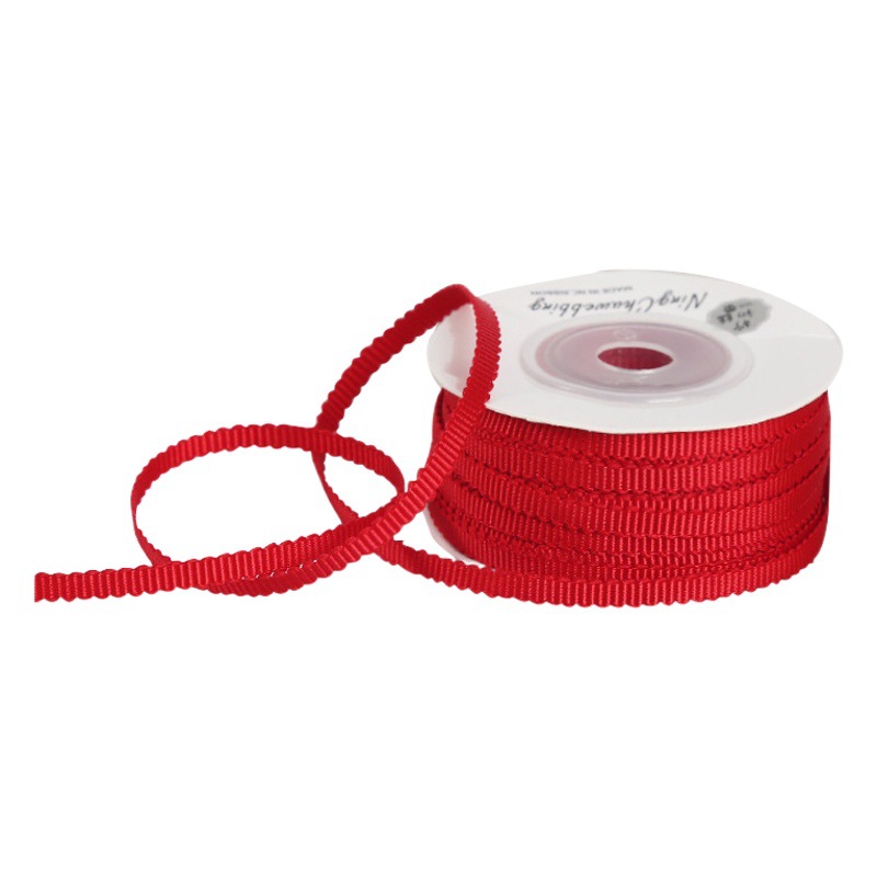 3mm Hat with Thin Ribbon Ribbon Ribbon Flower Bundle Gift Packaging Bookmark Ribbon diy Handmade Material Ribbon