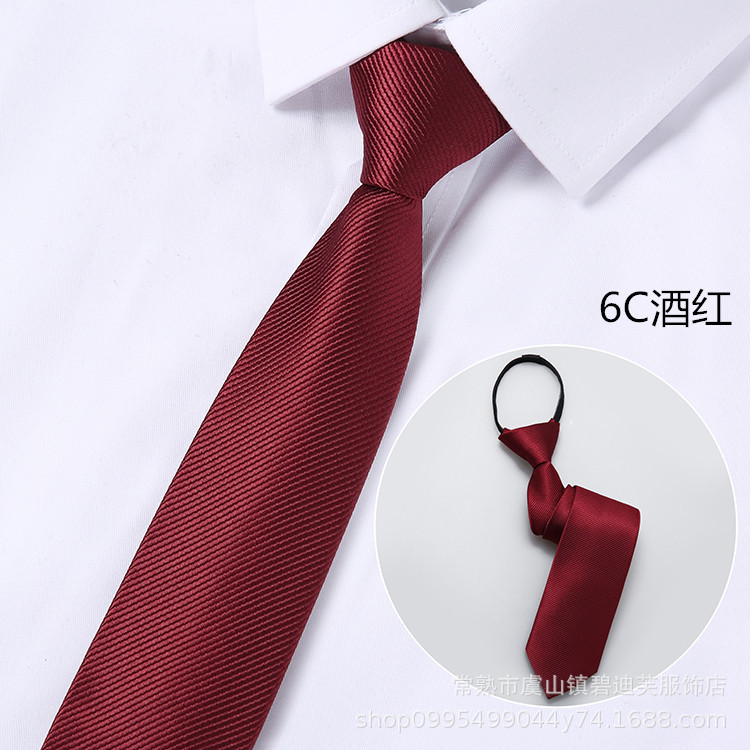 Picture of Men's Easy-To-Pull Casual Zipper Tie New Korean Style Professional Formal Wear Convenient Lazy Tie Ready for Sale
