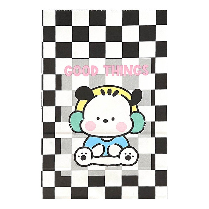 Cute cartoon puppy gift paper bag high-looking girl flat pocket cake baking food packaging paper bag wholesale