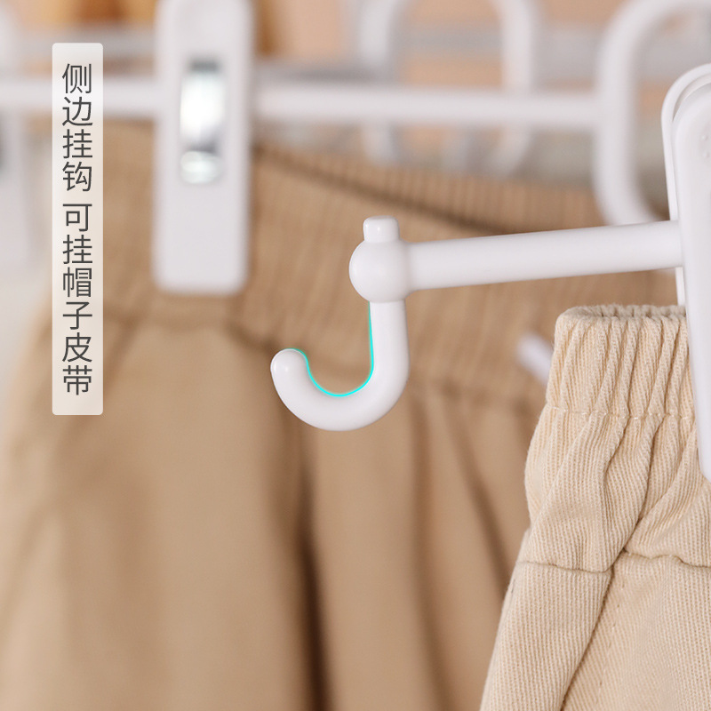Picture of Seamless household pants rack pants clip jk skirt clip hanger clip pants hanger storage artifact wardrobe special pants rack