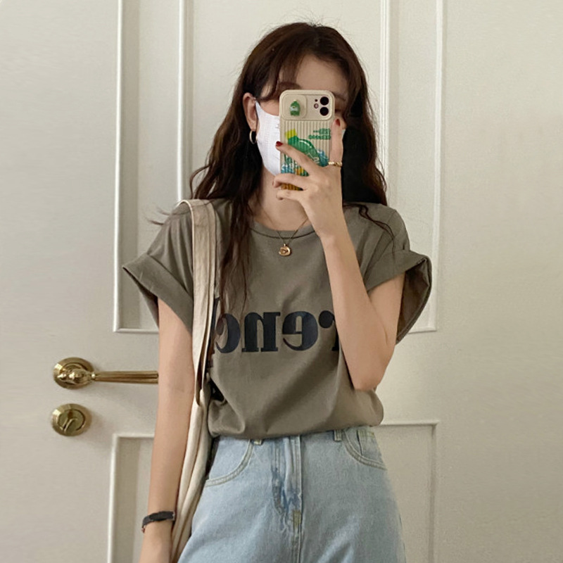 American Style Retro Short-sleeved T-shirt Women's Summer 2025 New Cyber Celebrity Design Niche Loose Chic Top Ins Trendy