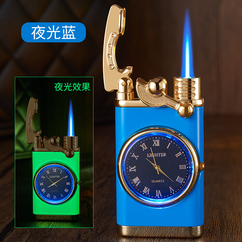 Picture of Personalized cross-border multifunctional electronic watch cigarette lighter one-in-one multi-purpose Internet celebrity men's gift lighter