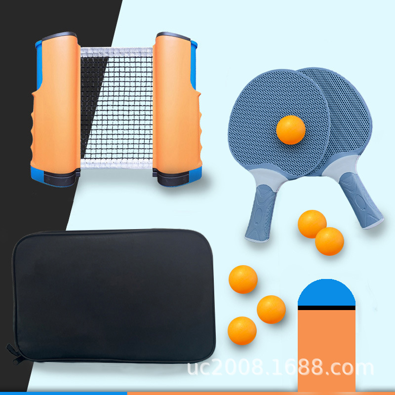 Picture of Q Foreign Trade Home Standard Stretchable Table Tennis Net Frame Large Color Box Set Portable Netizen Stick Table Tennis Racket Combo