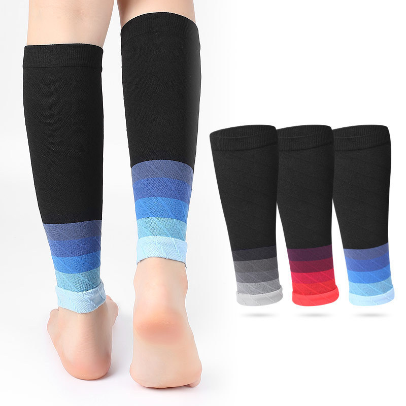 Amazon Cross-border Sports Pressure Socks Mountaineering Running Calf Cover Sports Compression Socks Wrist Breathable Football Riding