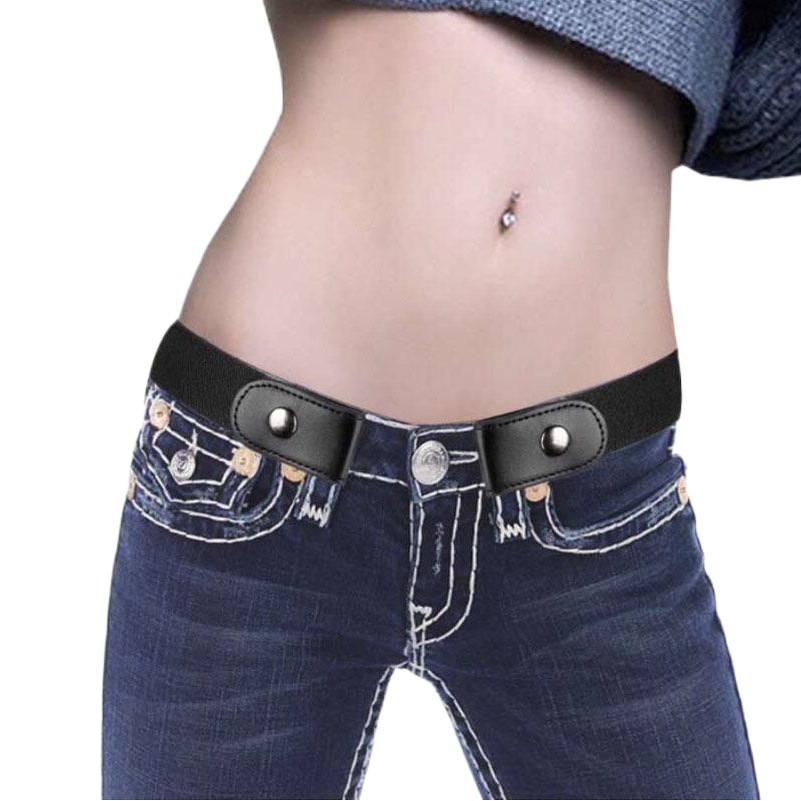 Buckle-Free new slim elastic invisible belt simple lazy belt fat elastic belt manufacturers