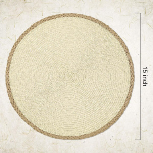 Picture of PP insulation table mat hotel western restaurant European simple natural outdoor festival activities can be wholesale mixed batch