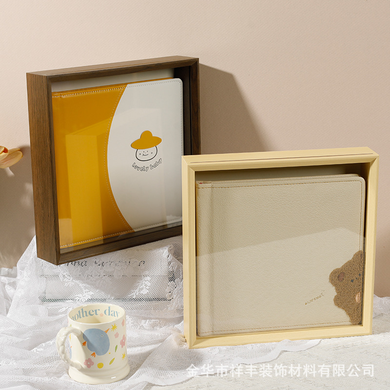 Wedding Photo Album Packaging Box Photo Studio Film Book Jewelry Storage Box Family Photo Book Wooden Accompanying Gift Factory
