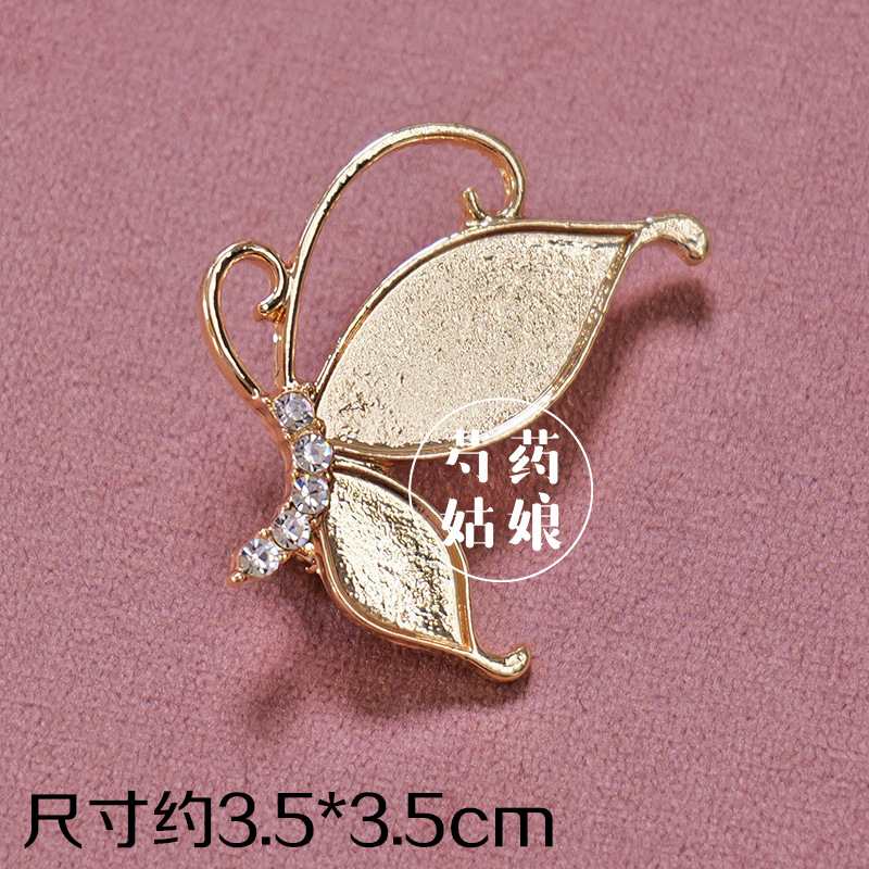 Picture of New Product Mother-Of-Pearl Brooch Jewelry/Intangible Cultural Heritage National Style Dot Green Base Embryo/National Style Holiday Event Handmade DIY Materials