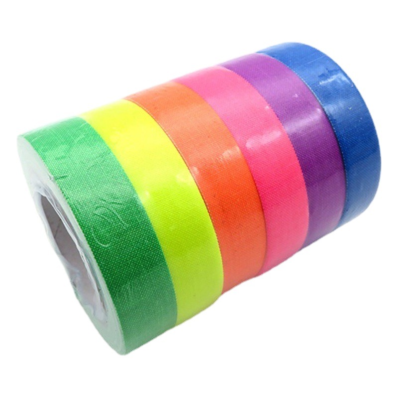 Origin Supply UV fluorescent tape color luminous cotton tape photography stage style props luminous tape