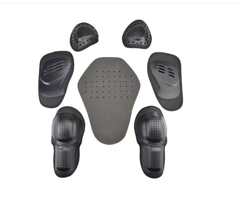 Picture of Riding Protectors Motorcycle Racing Riding Anti-fall Built-in Protectors 7-piece Back Protectors Knee Protectors Chest Protectors Elbow Protectors Shoulder Protectors