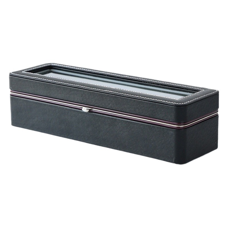 Qingyu packaging wholesale high-grade PU leather watch box 6 watch storage sales display packaging box in stock