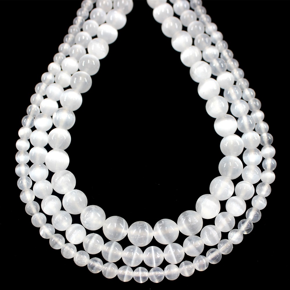 Picture of Natural gypsum stone beads semi-finished products loose beads beads wholesale handmade DIY bracelet necklace jewelry accessories