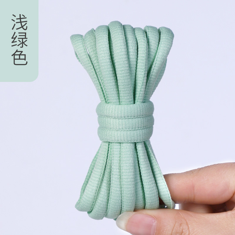 Picture of Wild elephant wholesale semicircle shoelace basketball shoes sneaker casual shoes shoelace black and white blue color oval shoelace rope