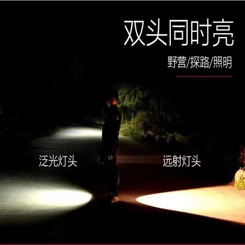 Picture of Multifunctional solar dual light source portable lamp with side lamp camping probe mobile phone emergency charging flashlight