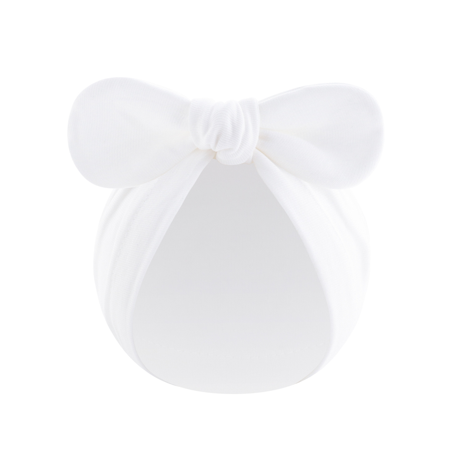 Picture of New children's solid color turtle cap baby Indian cap baby ball knotted cap ins Europe and America wholesale rabbit ear cap