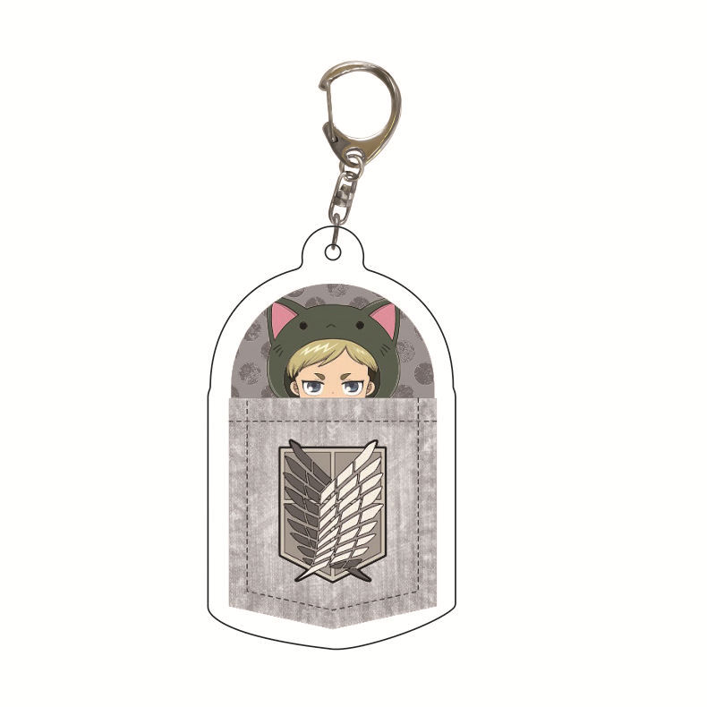 Picture of Holiday surprise star surrounding acrylic keychain spot printable logo schoolbag creative pendant wholesale