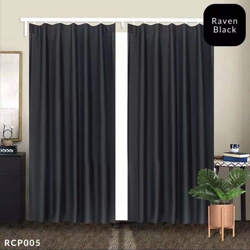 Picture of Cross-Border Southeast Asian Curtain Fabric, Polyester Window Screen, Hook-Style Curtain Fabric, Blackout and Sunshade Wholesale, Modern and Simple