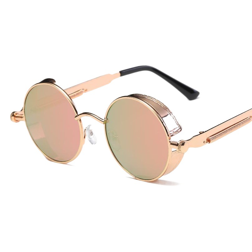 Steampunk Glasses New Fashion Round Sunglasses European and American Retro Glasses Trendyy Sunglasses for Men and Women