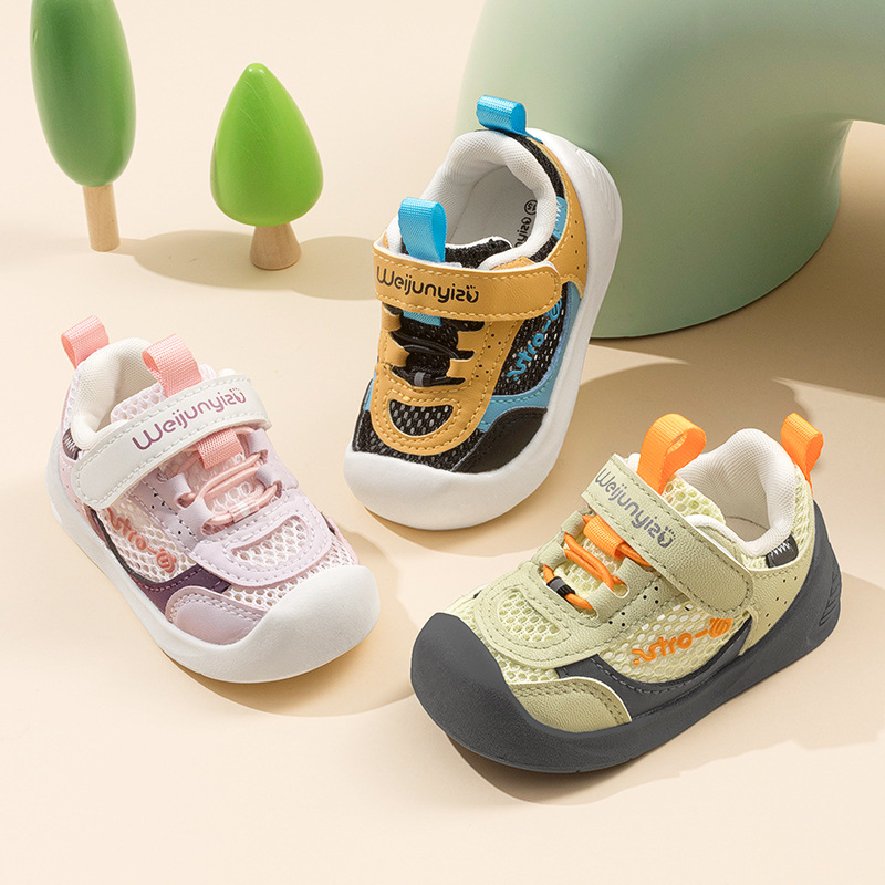 2025 New Summer Toddler Shoes Baby Boys Sandals Non-Slip Soft Sole Baby Shoes Mesh Breathable Girls Shoes