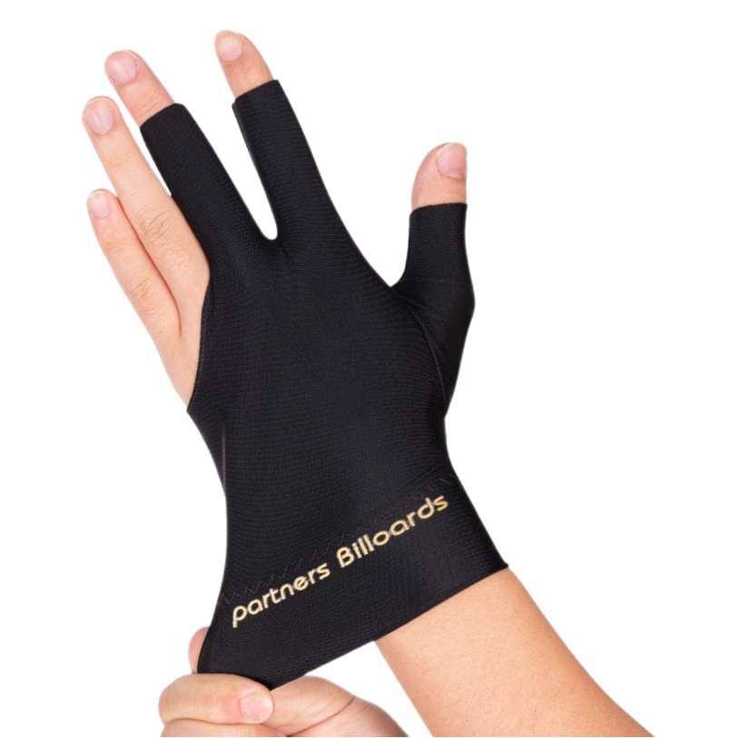 Billiards shop gloves three-finger anti-friction slip durable high-end billiard Rod sweat-absorbent coach men and women Black special summer