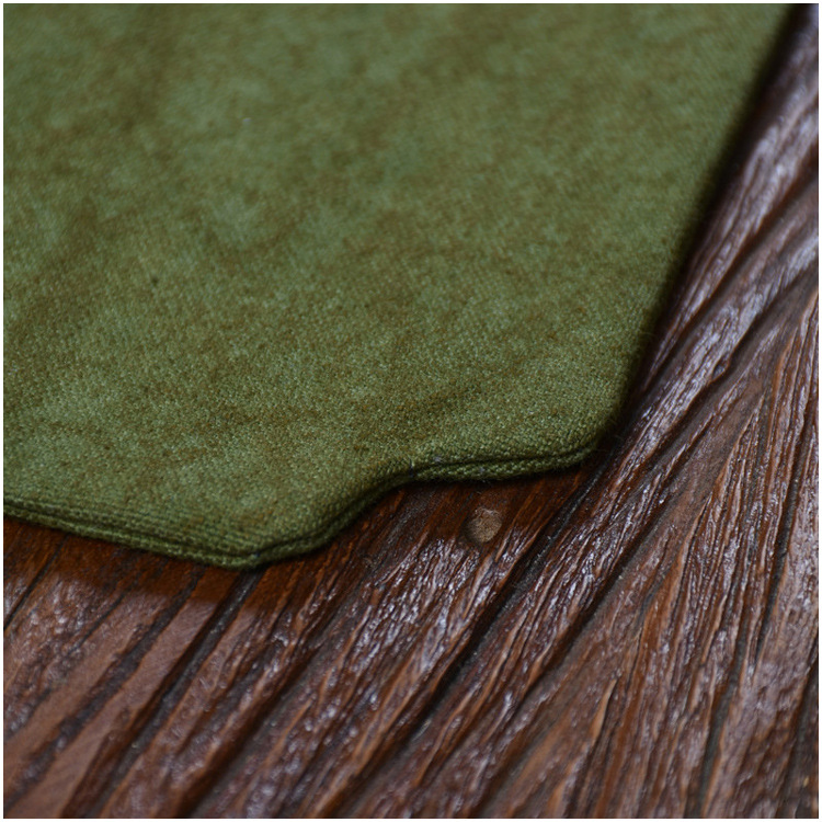 Picture of Handmade tie-dyed small tea mat solid color double-layer small tea shop high-end waterproof new Chinese Zen tea tray mat teapot mat small