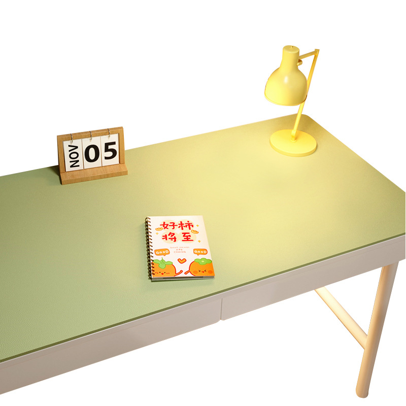 Picture of Environmentally Friendly Eye Protection Desk Mat Student Leather Pure Color Coffee Table Mat Oil-Proof Table Cloth Learning Computer Desk Mat Non-Slip