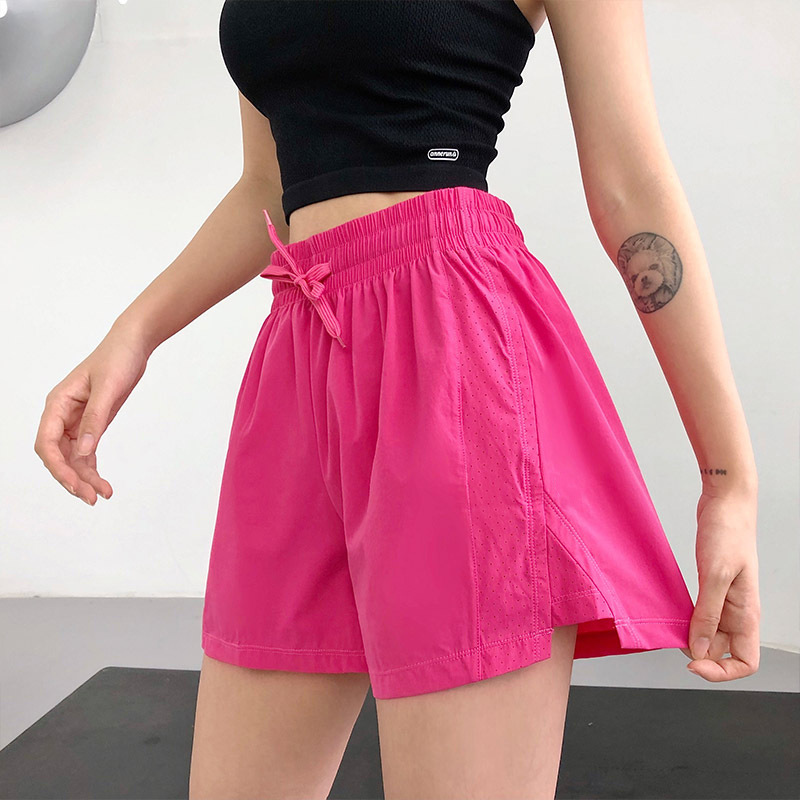 Anti-Exposure Sports Shorts for Women Running Training Boxing Breathable Quick-Drying Fitness Loose Casual Commuting Hot Pants Three Points