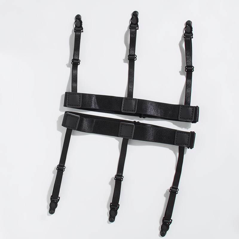 Picture of Unisex Simple elastic adjustable three-clip shirt clip socks clip business all-match in stock neat men