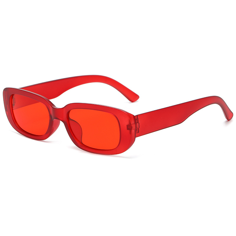 Picture of New Fashion Candy Color Cat's Eye Sunglasses European and American Fashion Street Shooting Joker Small Frame Plastic Tooth Sunglasses s23081