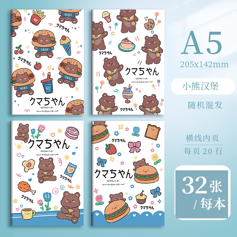 Picture of A5 car line cartoon retro notebook B5 cute student stationery paper student prizes notebook wholesale