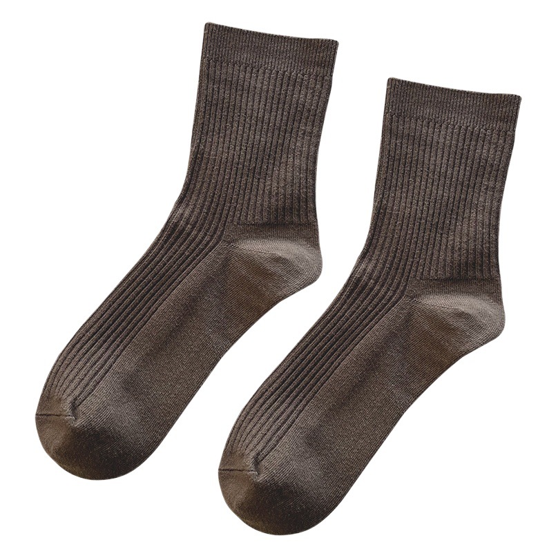 Picture of Double-Needle Socks Pure Cotton Men's Socks Mid-Calf Socks Men's Spring and Autumn Deodorant Sweat-Absorbent Warm Men's Cotton Socks Zhuji Pure Cotton Wholesale