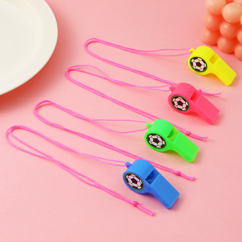 Picture of World Cup Football Whistle Plastic Smiley Whistle Referee Whistle Children's Gift Booster Props Stall Toys