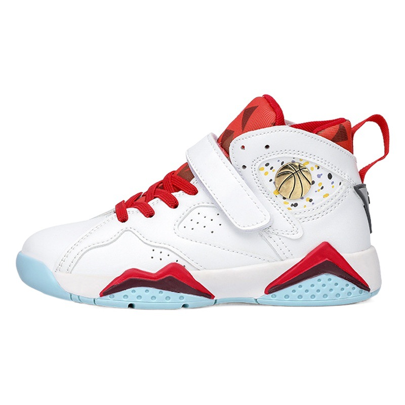Little Yellow Duck Children's Basketball Shoes 2023 Summer New Breathable Boys' Shoes for Older Children and Young Boys Non-Slip Running Shoes