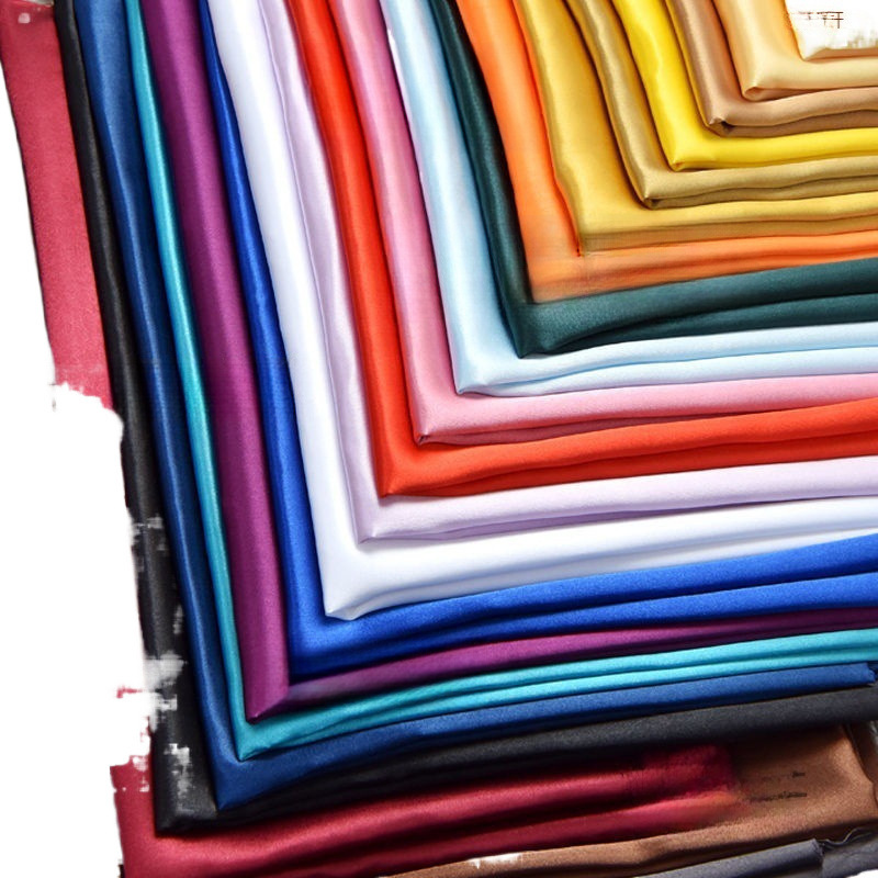 Picture of Satin Fabric Silk Lining Fabric Color Red Cloth Encryption Thickened Hanfu Dress Decorative Lining Silk Lining Summer