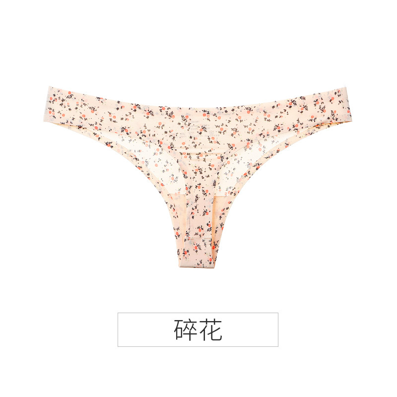 Picture of Explosions ice silk seamless thong women pure wind European and American women sexy tback foreign trade T pants sports fitness