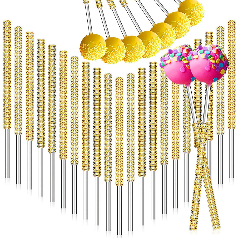 Christmas Holiday Decoration Acrylic Candy Caramel Apple Stick Chocolate Decoration Stick Party Dessert Stand
