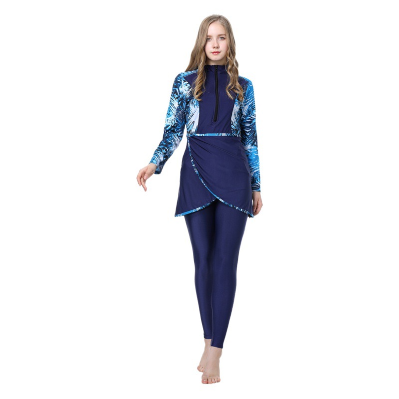 Swimwear New Spot Cross-Border Arab Hui Sun Protection Swimsuit Three-Piece Set L003
