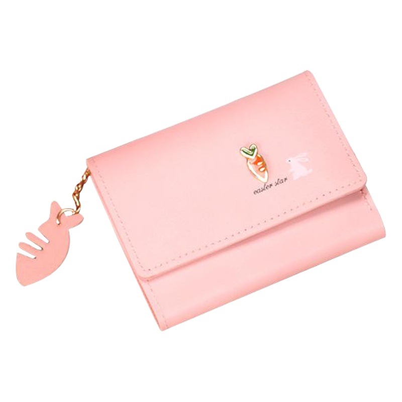 2025 New Cute Wallet Women's Short Women's Small Wallet Mini Student Korean Style Small Handbag Coin Purse Card Holder