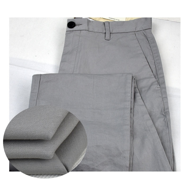 Factory wholesale 32 cotton stretch fine twill casual pants windbreaker clothing fabric