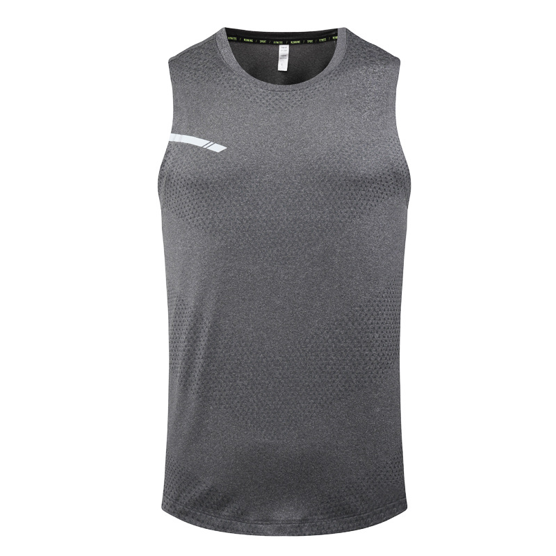 Picture of Summer Outdoor Sports Quick-drying Clothes Men's Fitness Running Breathable Top Basketball Loose Sleeveless Round Neck Vest for Women