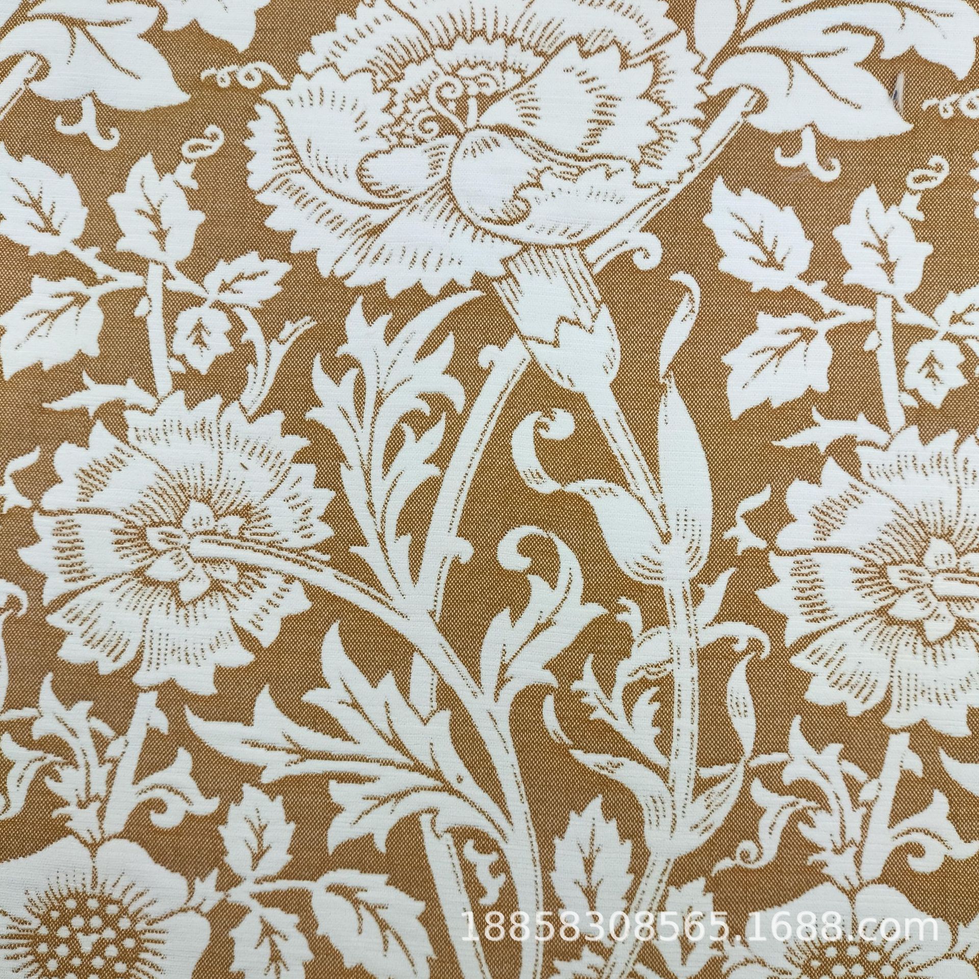 Chenille double-layer jacquard process matte soft waxy thick and warm classical European fine jacquard texture