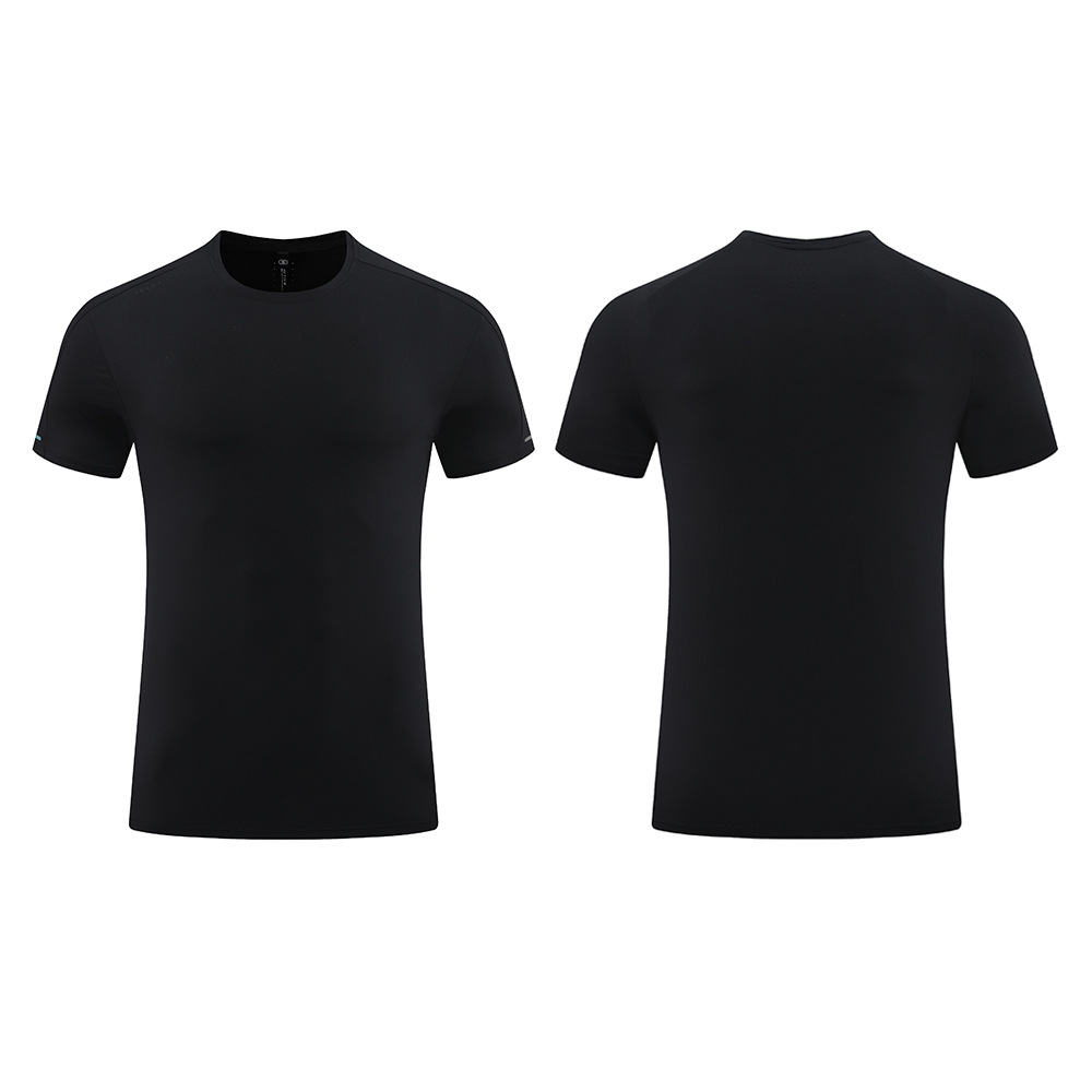 Picture of Summer Round Neck Solid Color Quick-drying Ice Silk Breathable T-shirt Men's Outdoor Casual Sunscreen Running Short-sleeved Top
