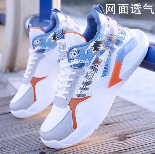Men's Shoes Autumn and Winter 2025 New Sports Shoes Men's Waterproof High-Top Basketball Shoes Men's Trendy Brand High-Top Thick-Soled Shoes