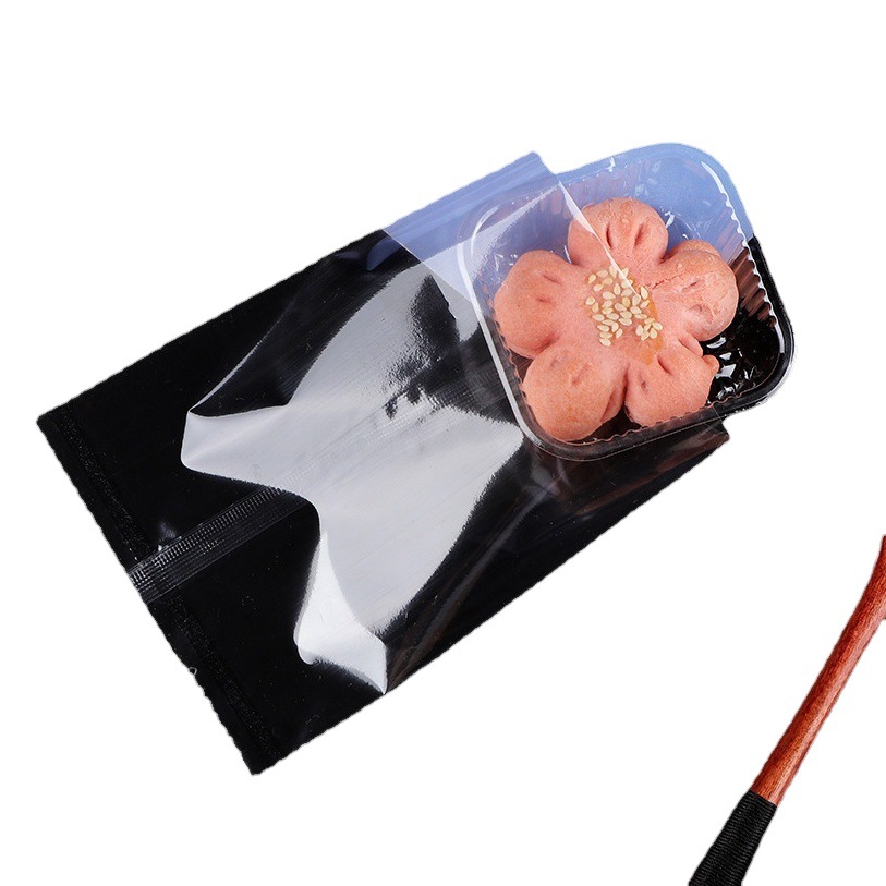 Factory wholesale translucent Sander bag Cookie Cookie Moon cake packaging bag scented tea snowflake crisp plastic bag