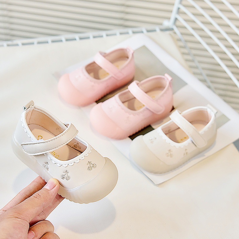 Infant Floor Shoes Spring and Autum Princess Soft Sole Anti-Slip Anti-Kick Toddler Shoes Female Baby Small Leather Shoes Drop Shipping
