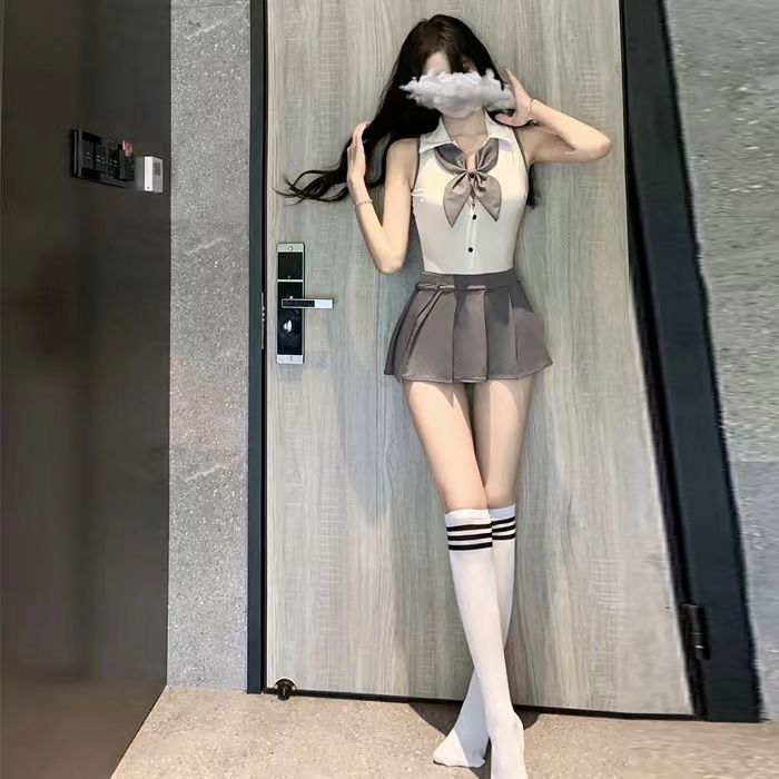 Winners sexy College Style students backless jumpsuit JK system cute a generation of wholesale