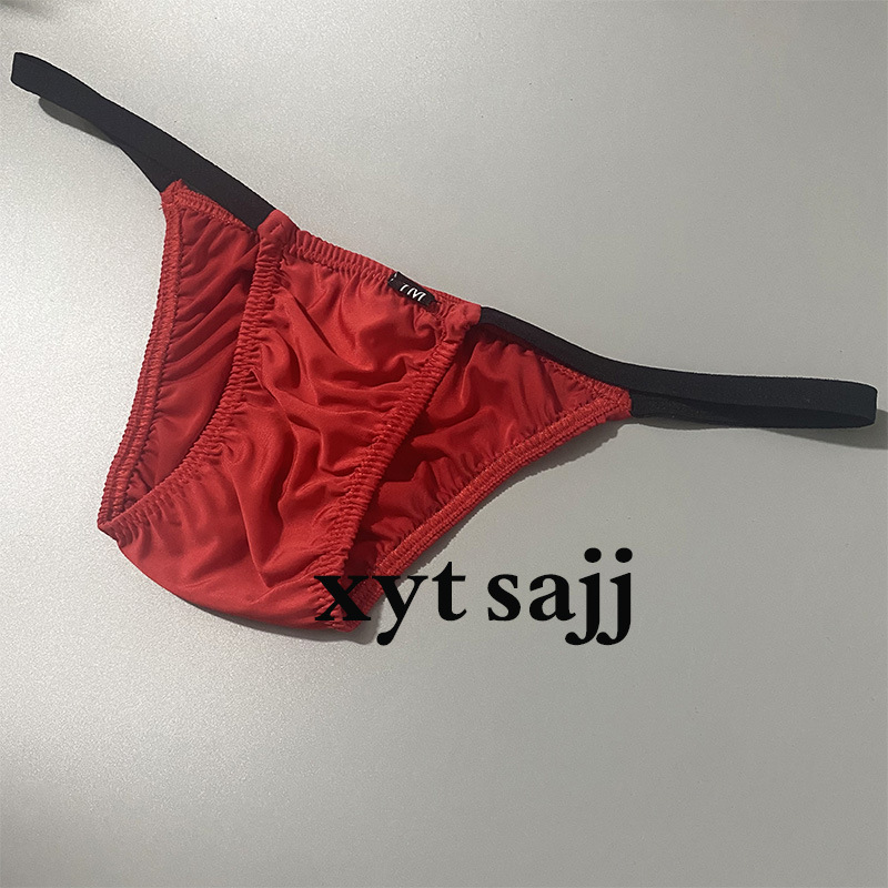 New low waist sexy men's briefs colorful thin belt breathable comfortable no pocket trendy men's pants